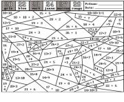 coloriage magique ce2 maths 